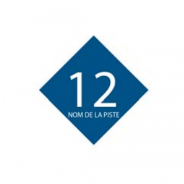 Panneau losange Sticker VTT Facile LOS-STI-233